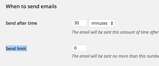 Wann E-Mails senden