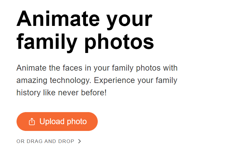 So animieren Sie alte Fotos mit MyHeritage
