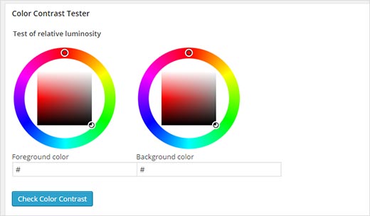 Werkzeug zum Testen des Farbkontrasts