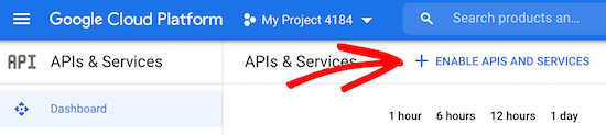 APIs und Dienste aktivieren