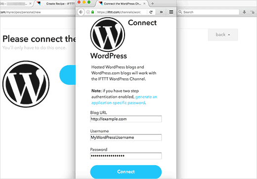 Verbinden Ihrer WordPress-Site mit IFTTT