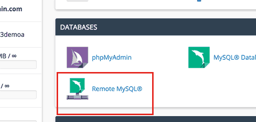 Remote-MySQL in cPanel