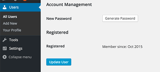 Anzeige des Mitgliedsregistrierungsdatums im WordPress-Benutzerprofil