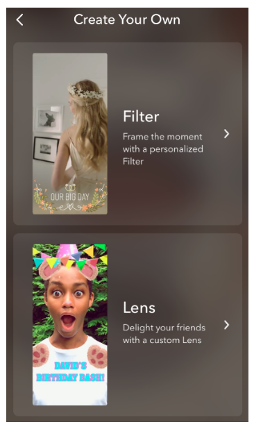 benutzerdefinierter Snapchat-Filter