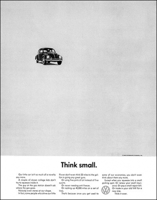 VW Think Small Anzeige