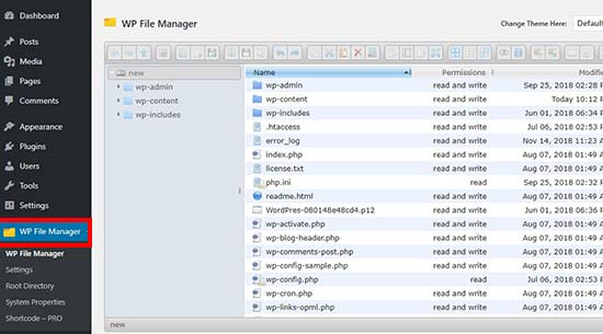 WP-Dateimanager