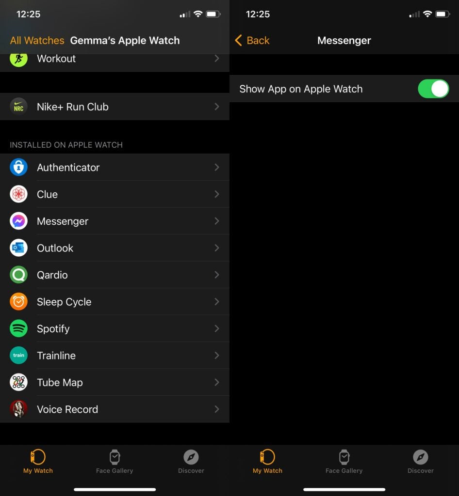Apple Watch-Apps auf dem iPhone löschen