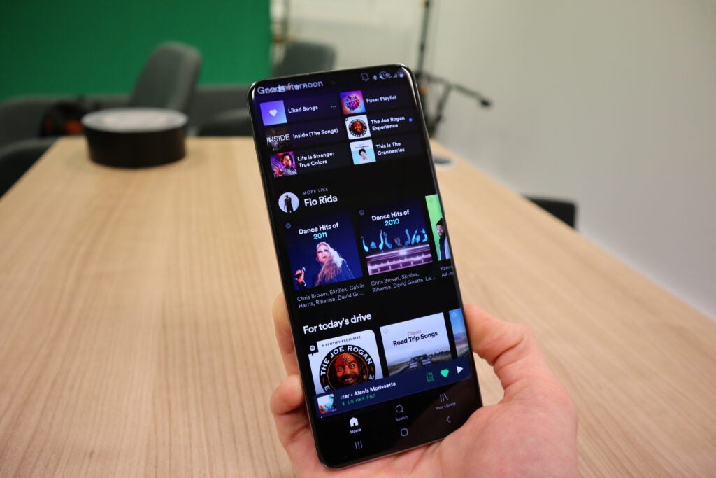 Spotify läuft auf dem Galaxy S20 Ultra