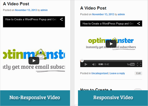 Machen Sie Ihre YouTube-Videos in WordPress responsive