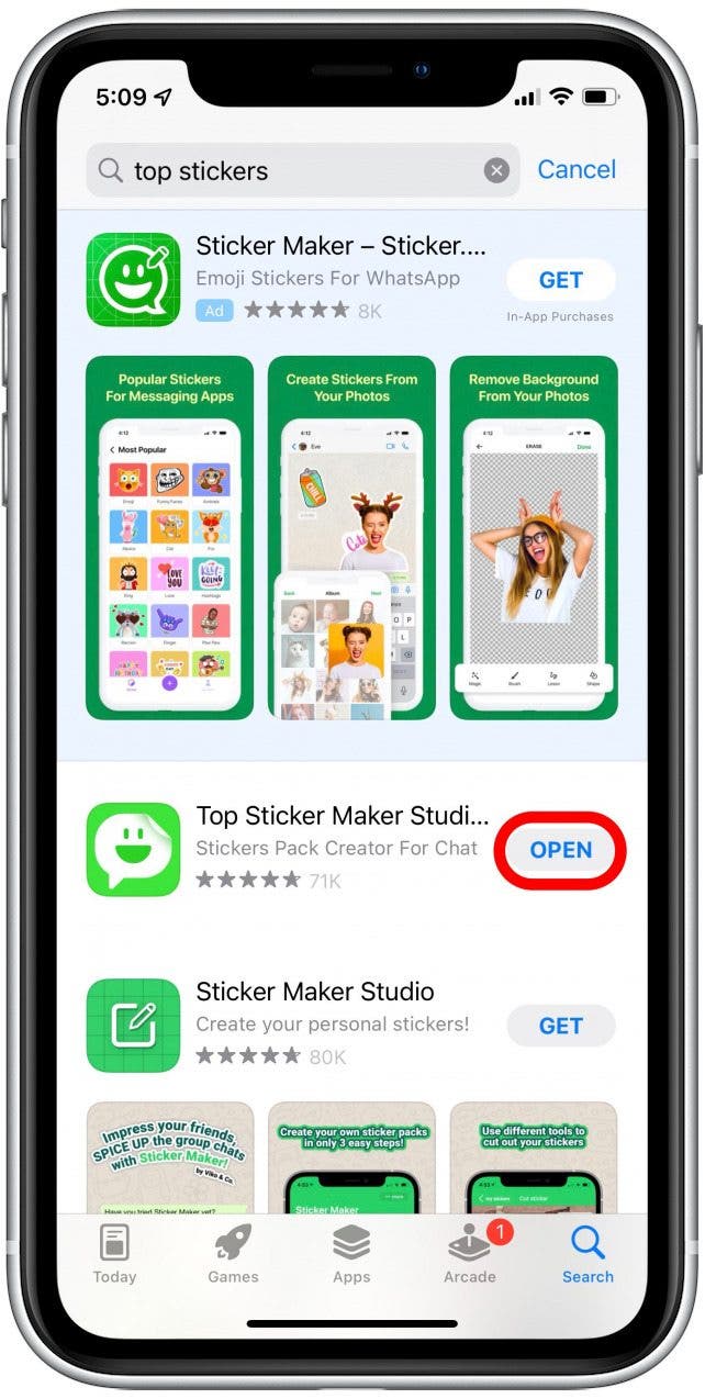 Top-Sticker zum Erstellen von Emoji-Bildern