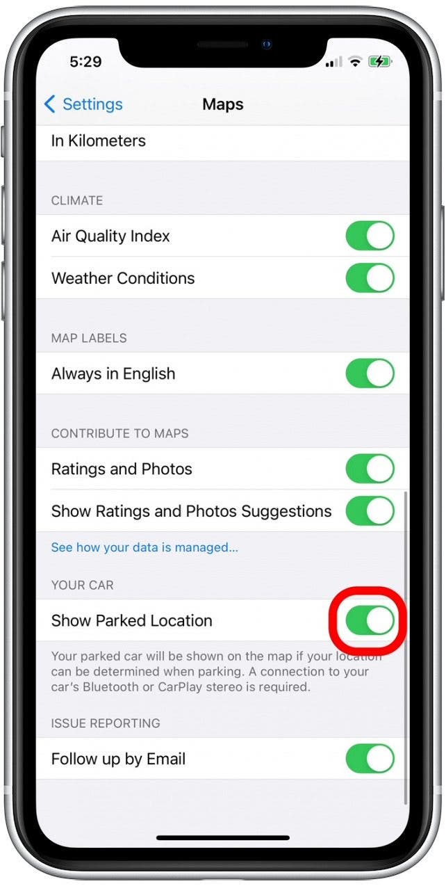 Finden Sie Ihr geparktes Auto auf dem iPhone mit Apple Maps