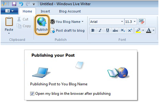 So veröffentlichen Sie WordPress-Beiträge in Windows Live Writer