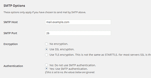 WP Mail SMTP-Einstellungen