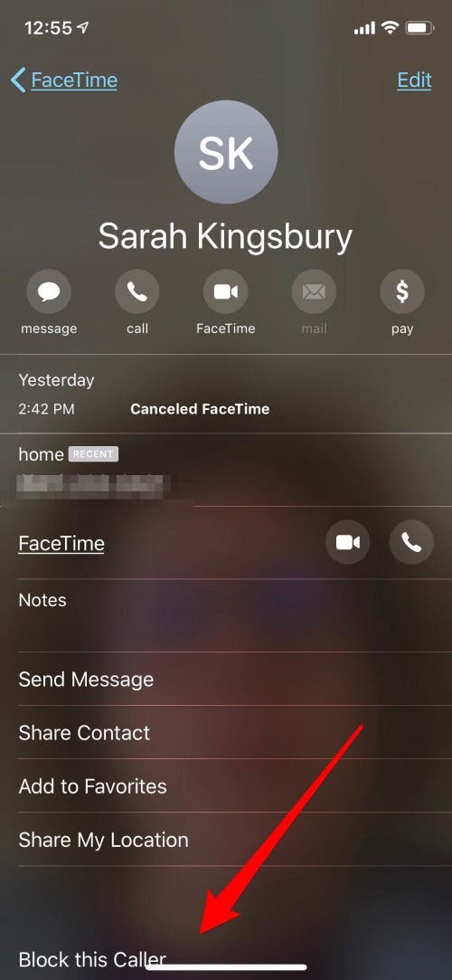 So blockieren Sie eine Nummer auf dem iPhone von Facetime