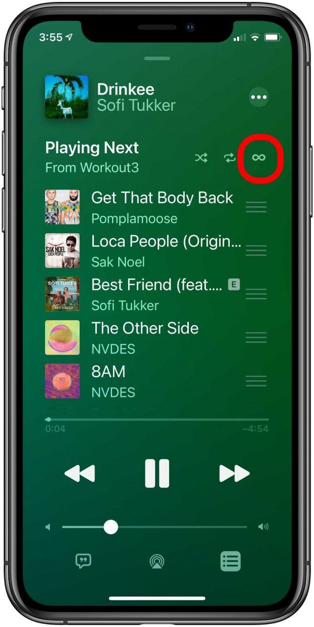 autoplay apple musik ausschalten