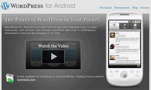 Wordpress für Android