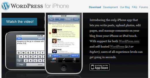 Wordpress für iPhone