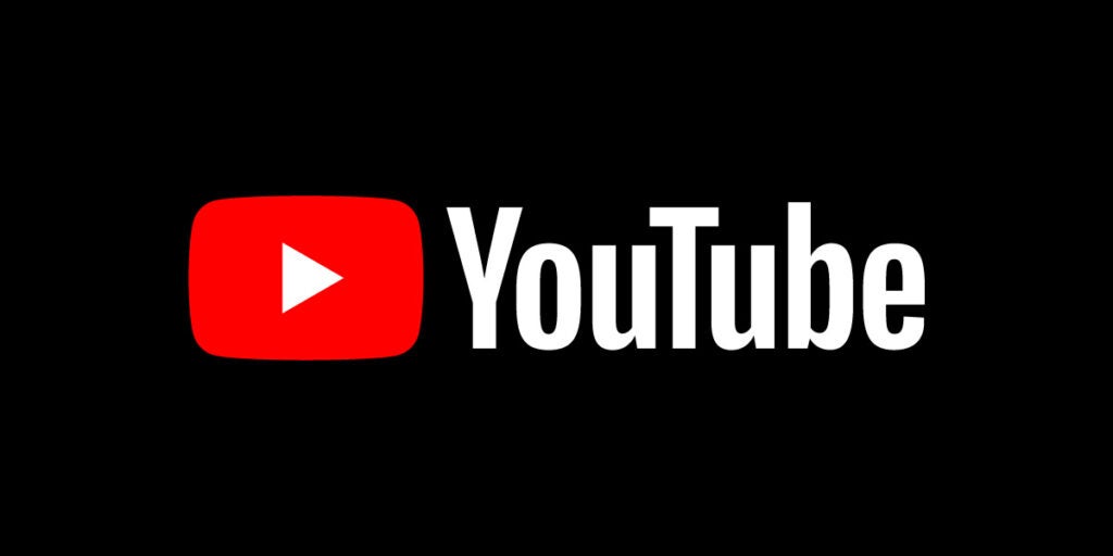 Dunkler Hintergrund des neuen YouTube-Logos