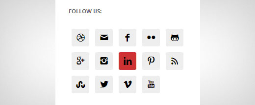 Hinzufügen einfacher sozialer Symbole in der WordPress-Seitenleiste