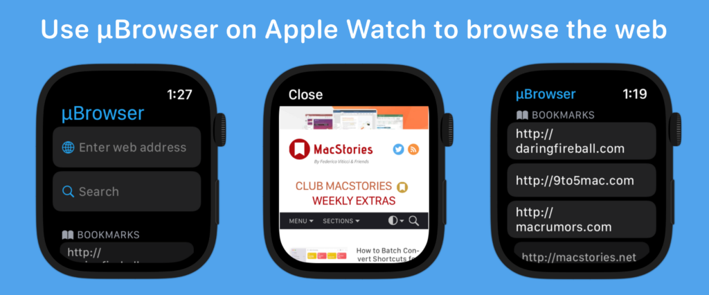 Apple Watch-ubrowser