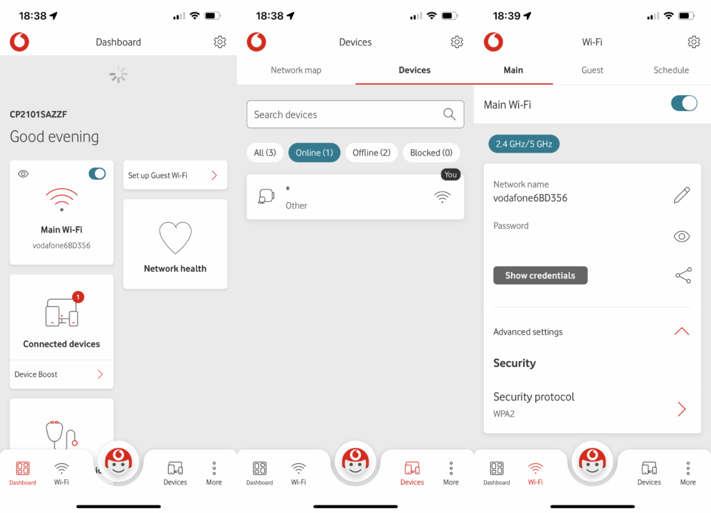 Vodafone WiFi Hub-App