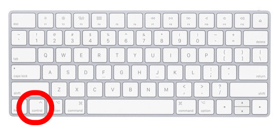 Steuertaste Apple-Tastatur