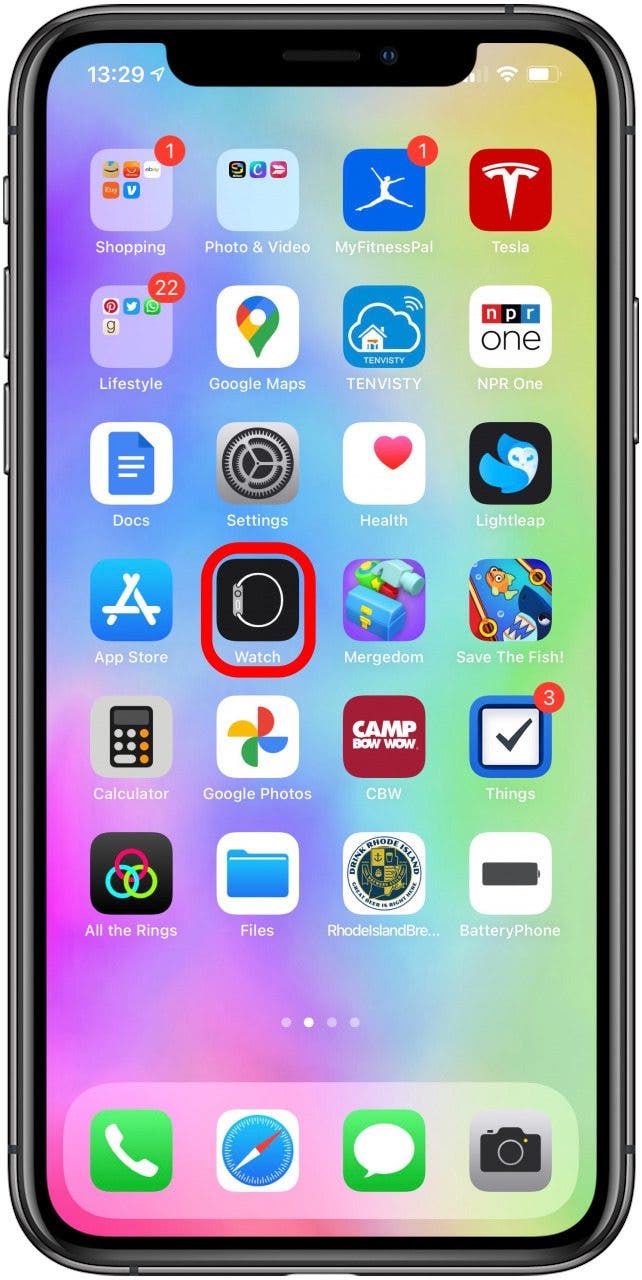 Wenn Ihre Konnektivität in Ordnung zu sein scheint, vergewissern Sie sich, dass Sie sich mit Ihrer Apple-ID angemeldet haben, indem Sie die Watch-App auf Ihrem iPhone öffnen.