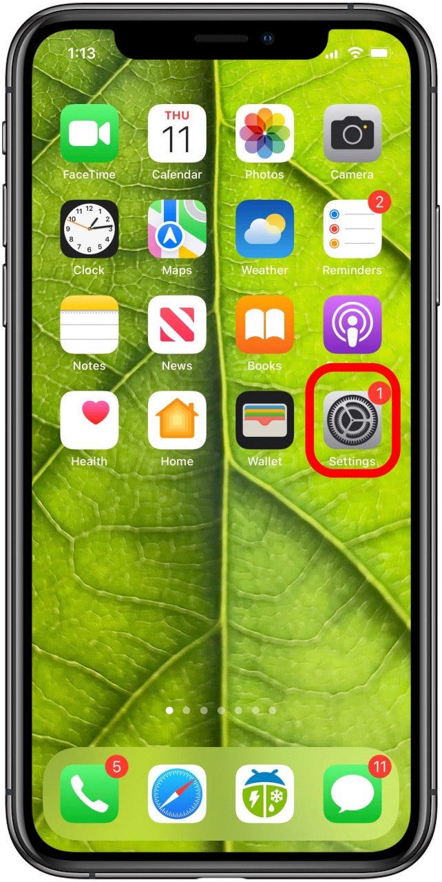 iphone einstellungen app