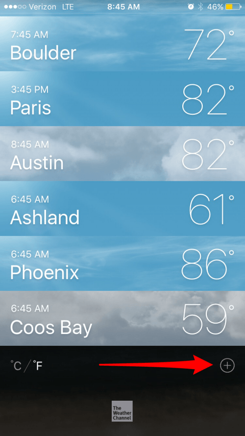 So fügen Sie Standorte in der Wetter-App auf dem iPhone hinzu und löschen sie