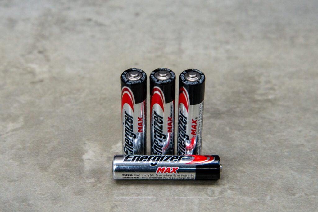 Energizer Max AAA eine Batterie liegend