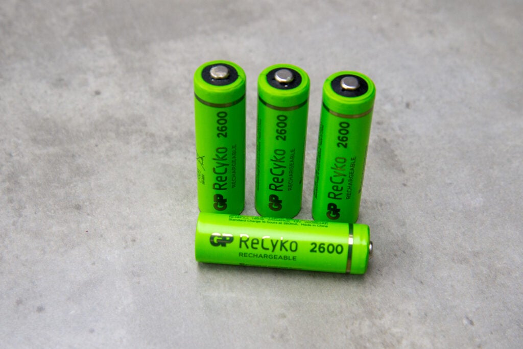 GP ReCyko 2600mAh AA eine Batterie liegend