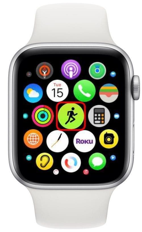 Öffnen Sie die Workout-App auf Ihrer Apple Watch