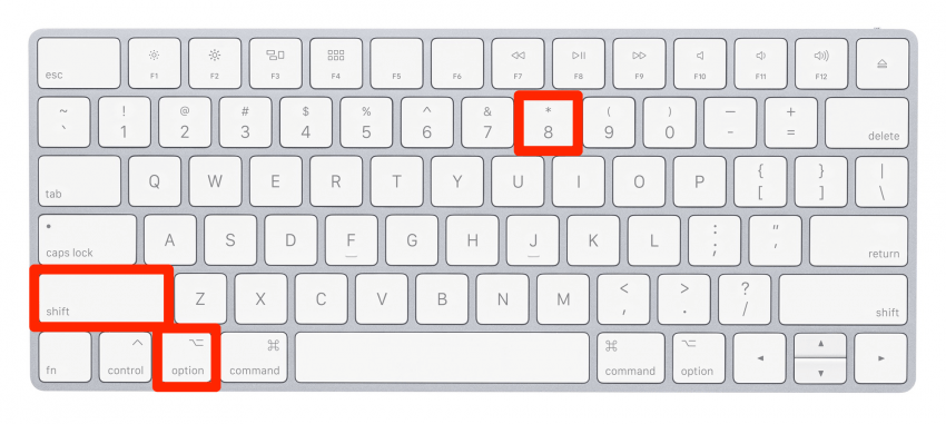 So geben Sie Symbole auf dem Mac ein: Größeres Gradsymbol Mac