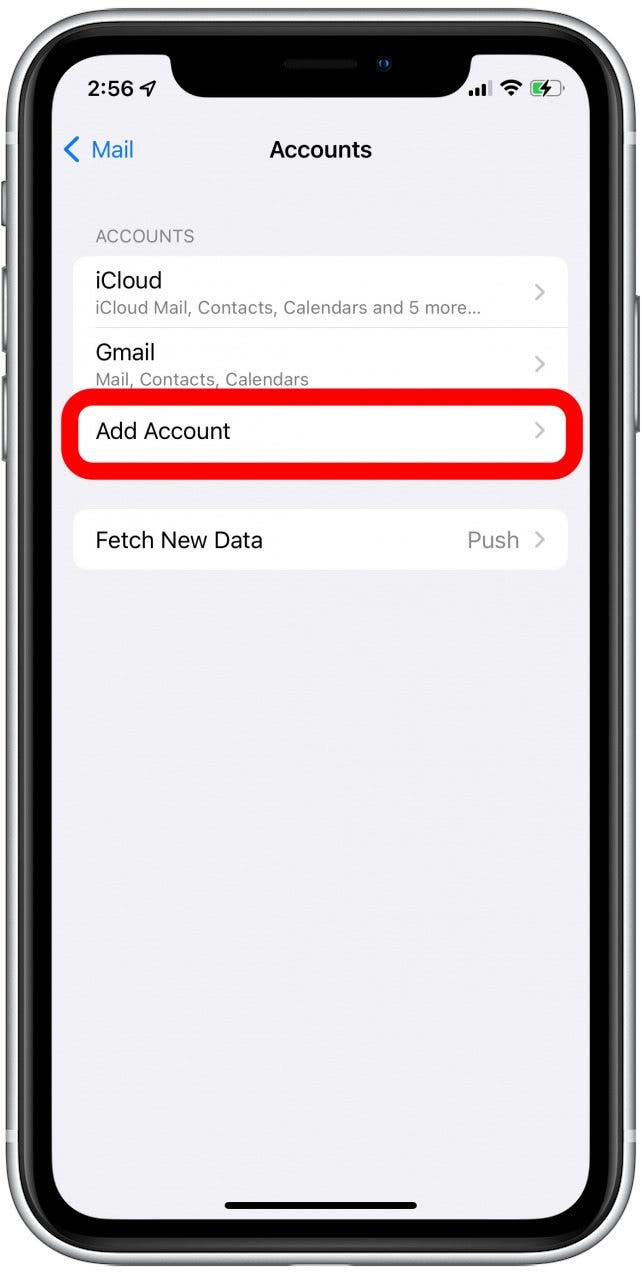 Hinzufügen mehrerer E-Mail-Konten zur iPhone Mail-App