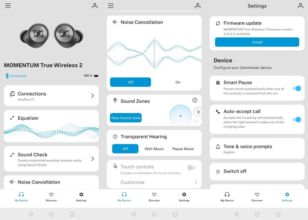 Sennheiser Momentum True Wireless 2 Smart Control-App
