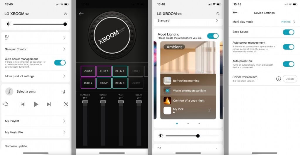 LG RP4 XBOOM-App