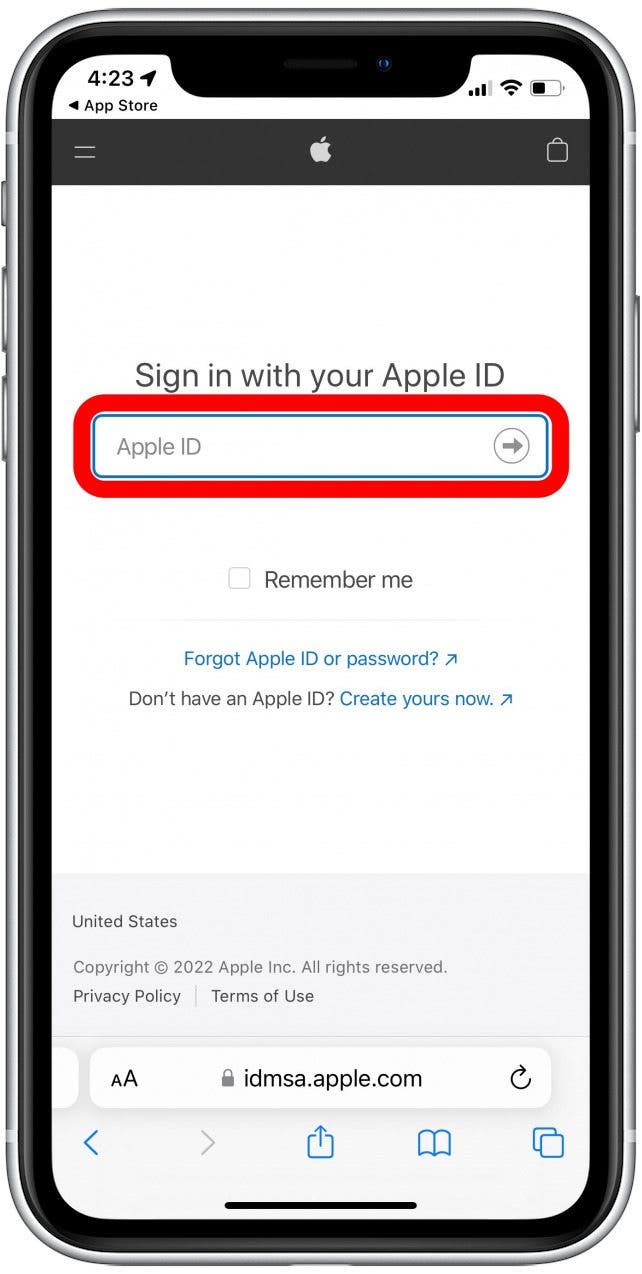 Melden Sie ein Problem mit der Apple-ID