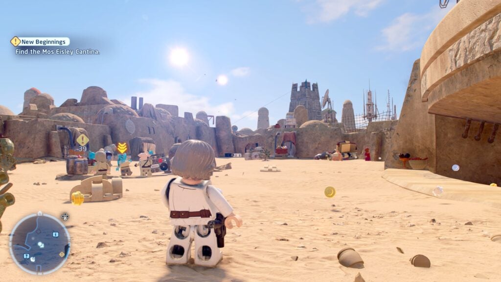 Erkundung von Mos Eisley in Lego Star Wars: The Skywalker Saga