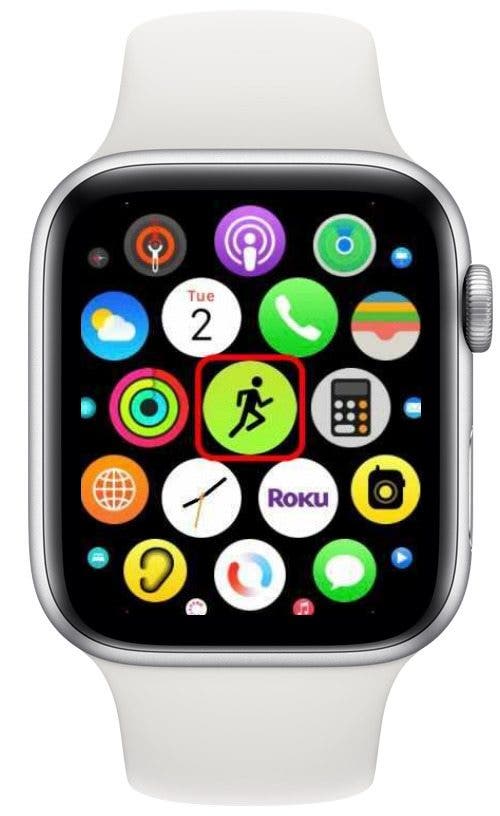 Öffnen Sie die Workout-App auf Ihrer Apple Watch