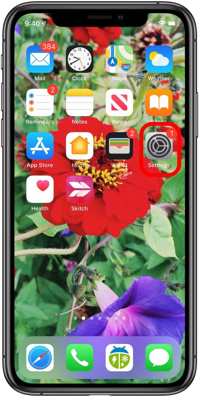 iphone einstellungen app