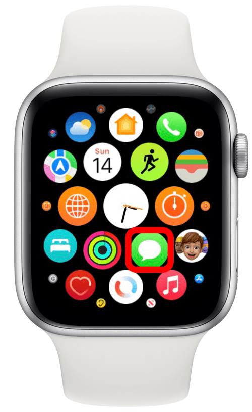 Öffnen Sie Nachrichten auf Ihrer Apple Watch.