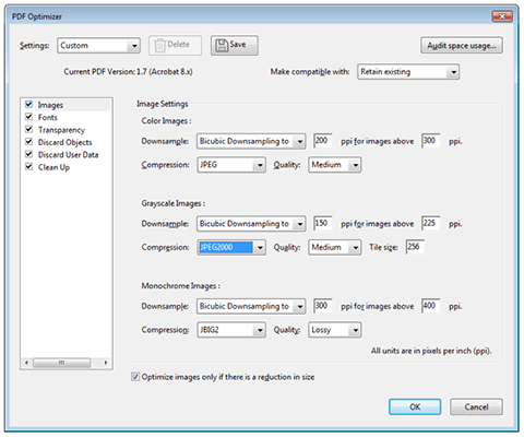 Adobe Acrobat PDF-Optimierer