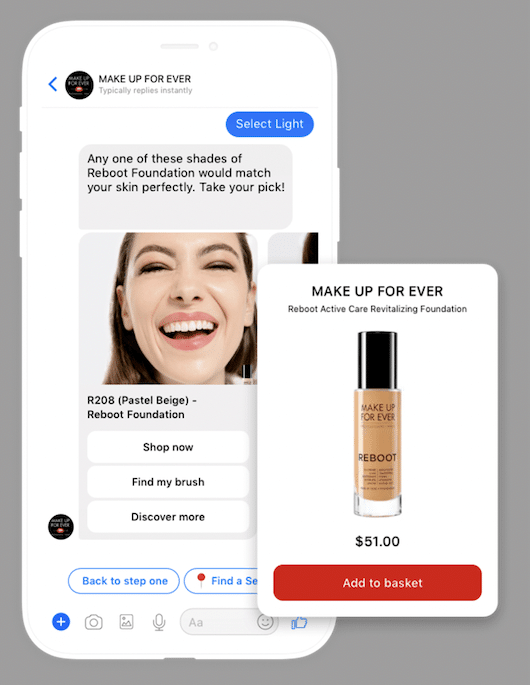 Makeup Forever Grundlage für personalisierte Produktempfehlungen