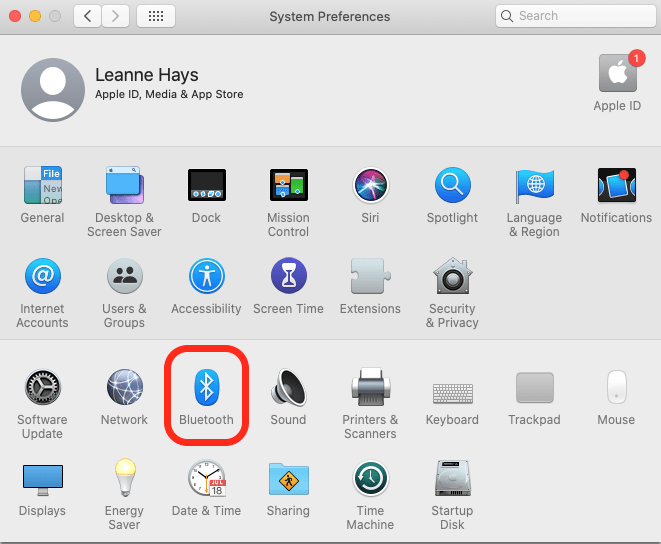 Bluetooth-Einstellungen auf dem Mac 
