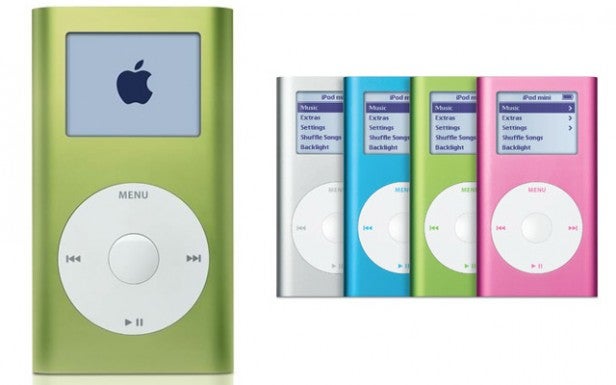 Der iPod Mini 1. Generation in allen Farben