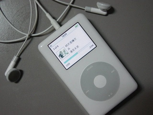 Der erste iPod Photo von Apple in Weiß