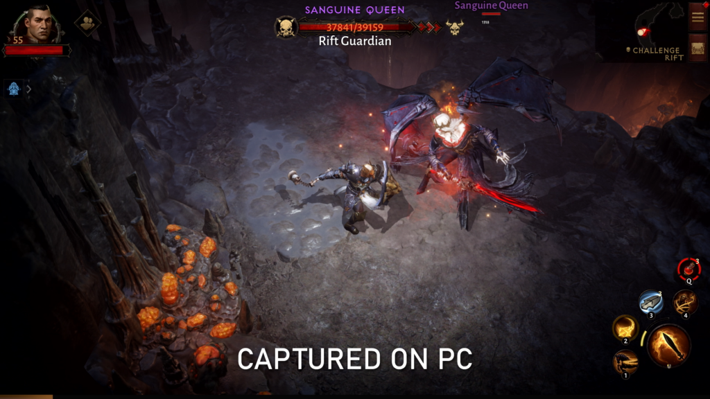 Das Gameplay von Diablo Immortal wurde auf dem PC aufgenommen