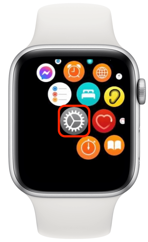 Öffnen Sie die App „Einstellungen“ auf Ihrer Apple Watch, um den Zoom zu deaktivieren