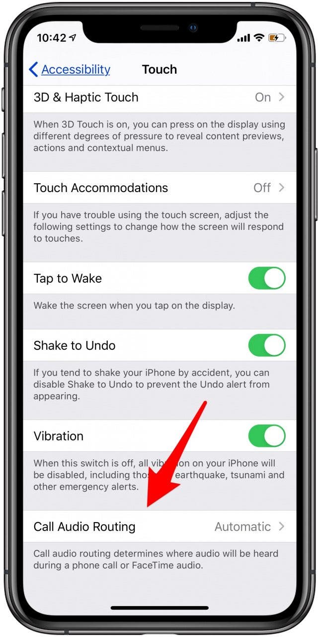 iPhone-Audio-Routing-Optionen