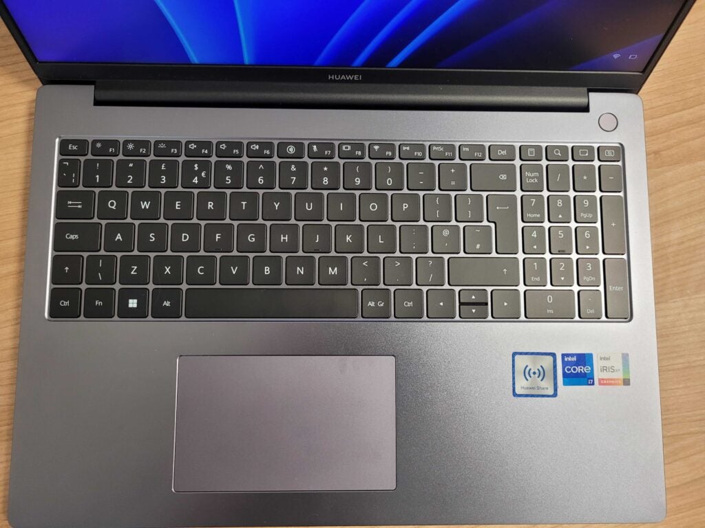 Die Tastatur des MateBook D 16